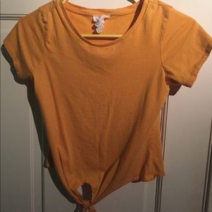 Mustard Yellow Cropped Top